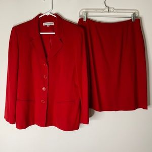 Jacqueline Andrews Red Business Suit - two…
